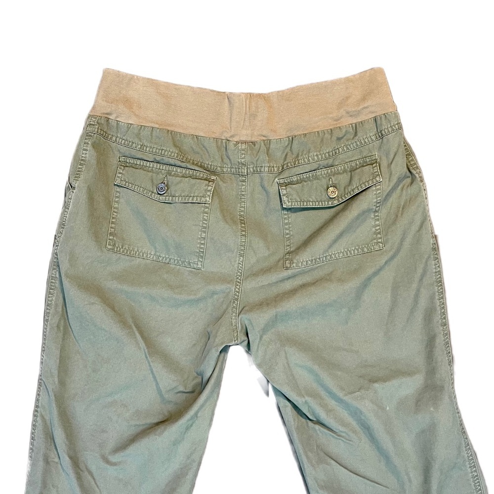 Oh Baby! By Motherhood Army Green Cropped Cargo Pants Medium - Picture 4 of 5